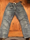 Boys Levis 505 Jeans 8 Regular Straight Adjustable Denim Blue Zip Pants 24x22