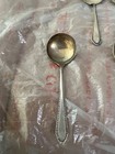 Wallace Violet Sterling Cream Soup Spoons     Pat April 1897     Antique Victorian   