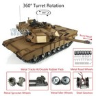 1 16 Henglong 7 0 3918 Abrams Rc Tank 360   Turret Barrel Recoil Metal Track Rtr