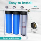 Whole House Well Water Filter System 3-stage Sediment Gac Filtration 150 000gal