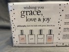Philosophy-amazing Grace  Loveswept  Live Joyously   Pure Grace 4-piece Gift Set