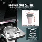 Uimoso Automatic Tea Cup Sealing Machine  500-650 Cups h  180 Mm  Black