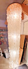 Vintage Capiz Shell Chandelier  Hanging Lamp A Popular Mid-century 1960s 20 X 90