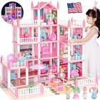 4-story Doll House  Dream Dollhouse For Girls Pretend-play Diy Dollhouse Kit