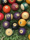 Lot Of 62 Vintage Billiard Pool Balls Mix Match Variety