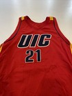 Game Worn Used Jersey Uic Flames Illinois Chicago Mens Size 52  21