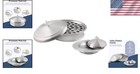 Premium Stainless Steel Communion Tray   Bread Plate Set - Stackable Design