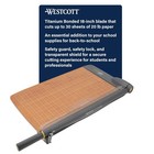18-inch Guillotine Paper Cutter - Durable Titanium Blade  Safe Trimmer For Schoo