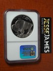 2001 P Proof Silver Buffalo Commemorative Dollar Ngc Pf70 Ultra Cameo Brown Labl