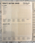 1953 Chicago Cubs - St Louis Cardinals Baseball Progam Unscored Great Graphics