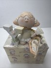 Vintage Bumpkins By Fabrizio Little Girl Painting A Letter Y Figurine
