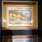 Anguilla Winnie The Pooh Framed Stamp Set 1982 7c 20c Disney Certified