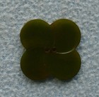 4 Petal Vintage Green Flower Floral Bakelite Button Simichrome Tested    Euc