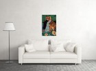 Tiger Animal Dangerous Girl Hugging Print Wall Art Home Decor - Poster 20x30