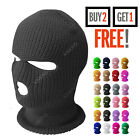 Winter Ski Mask 3 Hole Knitted Skull Balaclava Beanie Hat Men Outdoor Sports Cap