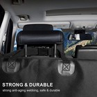Seat Cover Rear Back Car Pet Dog Travel Waterproof Bench Protector Luxury -black
