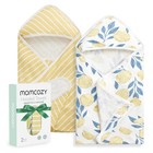 Ultra Soft Hooded Baby Towel Set - Absorbent  Large  Gentle For Newborns   Toddl