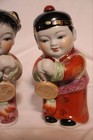 Set Of Chinese Figurines Jintong And Yunu  golden Boy And Jade Girl  Porcelain