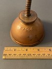 Vtg Eagle Oil Copper Tone Metal Flex Tip Thumb Push Advertising Oil Can