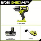 One  18v Brushless Cordless 4-mode 1 2 In  High Torque Impact Wrench Kit With 4 