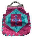 Antique vintage Zapotec Handwoven Wool Purse  Oaxaca  Mexico 1940 s-1960 s