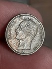 1954 Venezuela Bolivar 50 Centimos  835 Silver Coin