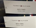 Tommy Hilfiger 8 Pc Cotton Bath  Hand Towel  Washcloths Set Green Blue Plaid New