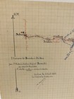 1922 Original signed Map   itin  raire De Bocada    Deko A    Central African Republic