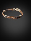 Horse Hair Braided 7  Western Equestrian Unisex Silver Tone Clasp