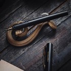 Brass Rattlesnake Pen Holder  Desk Decor  Gifts For Snake Lovers