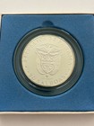 1972 Republic Of Panama 20 Balboas Sterling Silver  925 Proof  With Box 