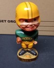 1960 s Green Bay Packers Vintage Boy  gold Base  Nodder Bobblehead   Ex-nm