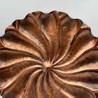 Handcrafted Gregorian Copper Hanging Plate   Flower Design Decorative Art