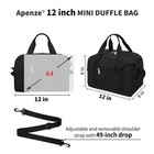 Small Gym Bag Carry On Bag - 12 In Mini Duffle Bag Lightweight