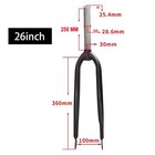 Cdh 26  Bicycle Fork Fixed Mtb Road Cruiser Bike Fork-disc Brake caliper Brake