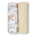 Infants  safari  100  Cotton Muslin Swaddle Blankets  2 Pack  Brand New W  Tags