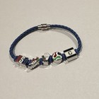 Bank Of America Fifa World Cup 26 Braided Usa Charm Bracelet Blue 9in Souvenir