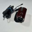 Sony Handycam Dcr-sr68 Red Video Digital Camcorder 80gb Hdd - Tested