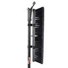 Push Broom 18  Multi Surface Black red Steel Handle