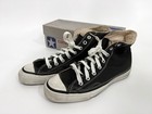        80s Vintage Converse All Star Hi Top Black Canvas Made In Usa   Us8 70s Shirt
