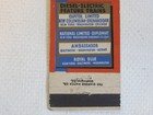 Baltimore   Ohio Railroad Vintage Matchbook Cover  - Diesel Electric Trains