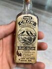 Antique Three 3 Crow Brand Balsam Extract Bottle Atlantic Rockland Maine Label