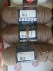 Red Heart Super Saver Yarn Cafe Latte 4-medium Worsted Weight Acrylic - Lot Of 3