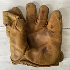 Vintage Split Finger H  I Web Button Back Baseball Glove 1930s 1940s Holder 303