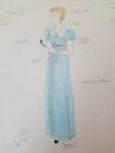 Woman Female Fashion Art Drawing Sketch Artist Notes Vintage Original Artwork