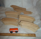 Lot Of 22 Wooden Train Track Thomas Brio Compatible Dog Bone Connector