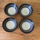 Set Of 4 Sango 7 5    Soup Cereal Bowls Capri Black 4810