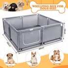 Whelping Box For Dogs And Puppies 48x48x18 Inch Pet Whelping Box With Washable P