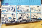 Vintage 1940s Soft Spun Tissue Box  New Unopened Box  Great Retro Graphics