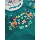 Nwot Mini Boden Girl s Fawn Embroidered Sweatshirt 
